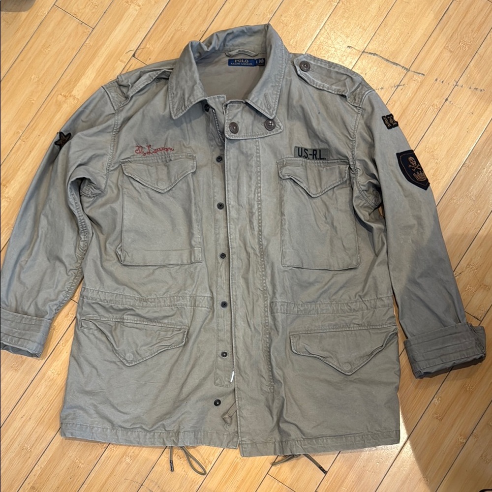 Rare Polo by Ralph Lauren Khaki Military Tiger Jacket